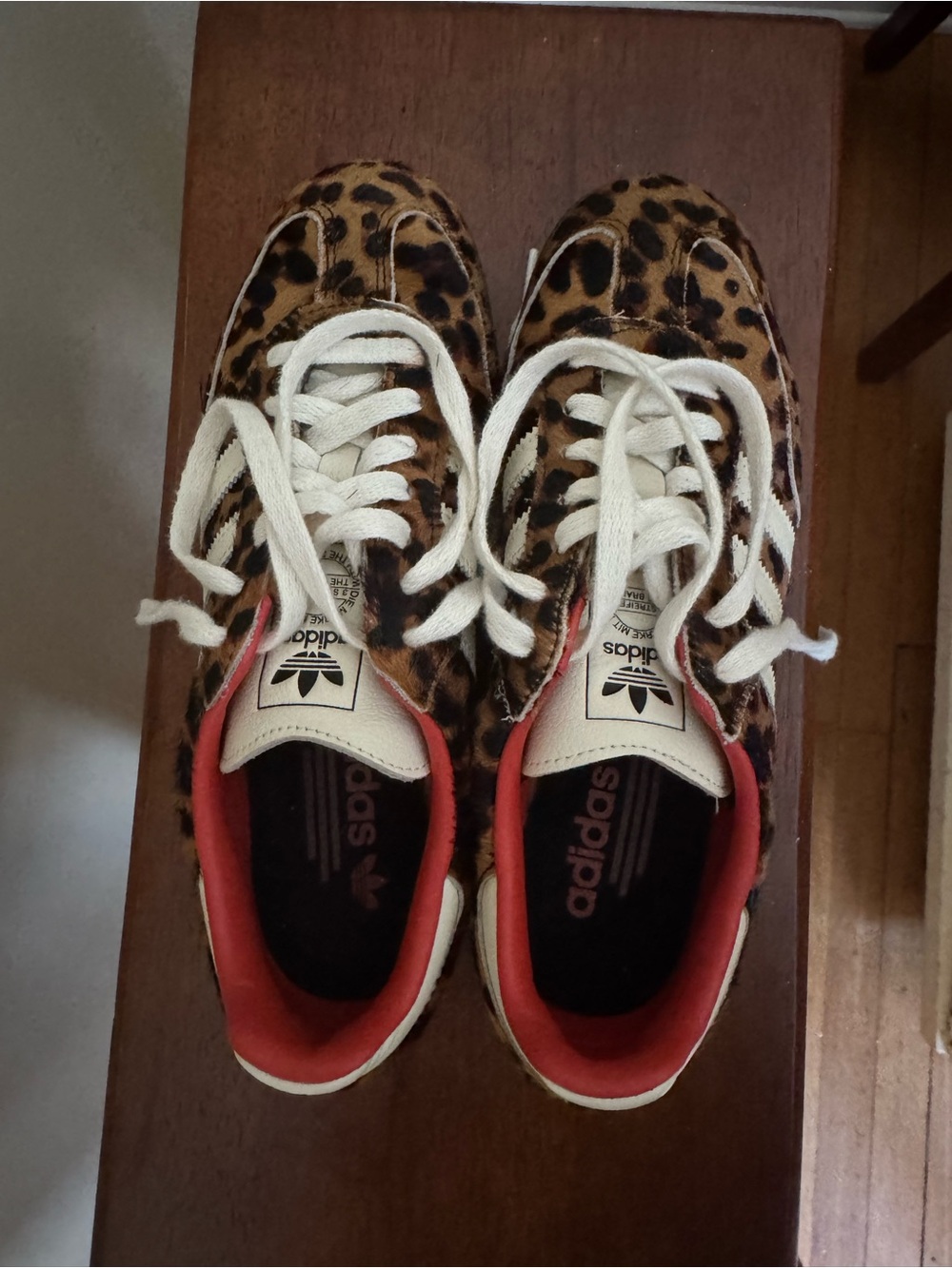 adidas Leopard Print Sneakers with White Laces - Picture 2 of 3